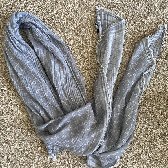 Gucci Large Grey Scarf